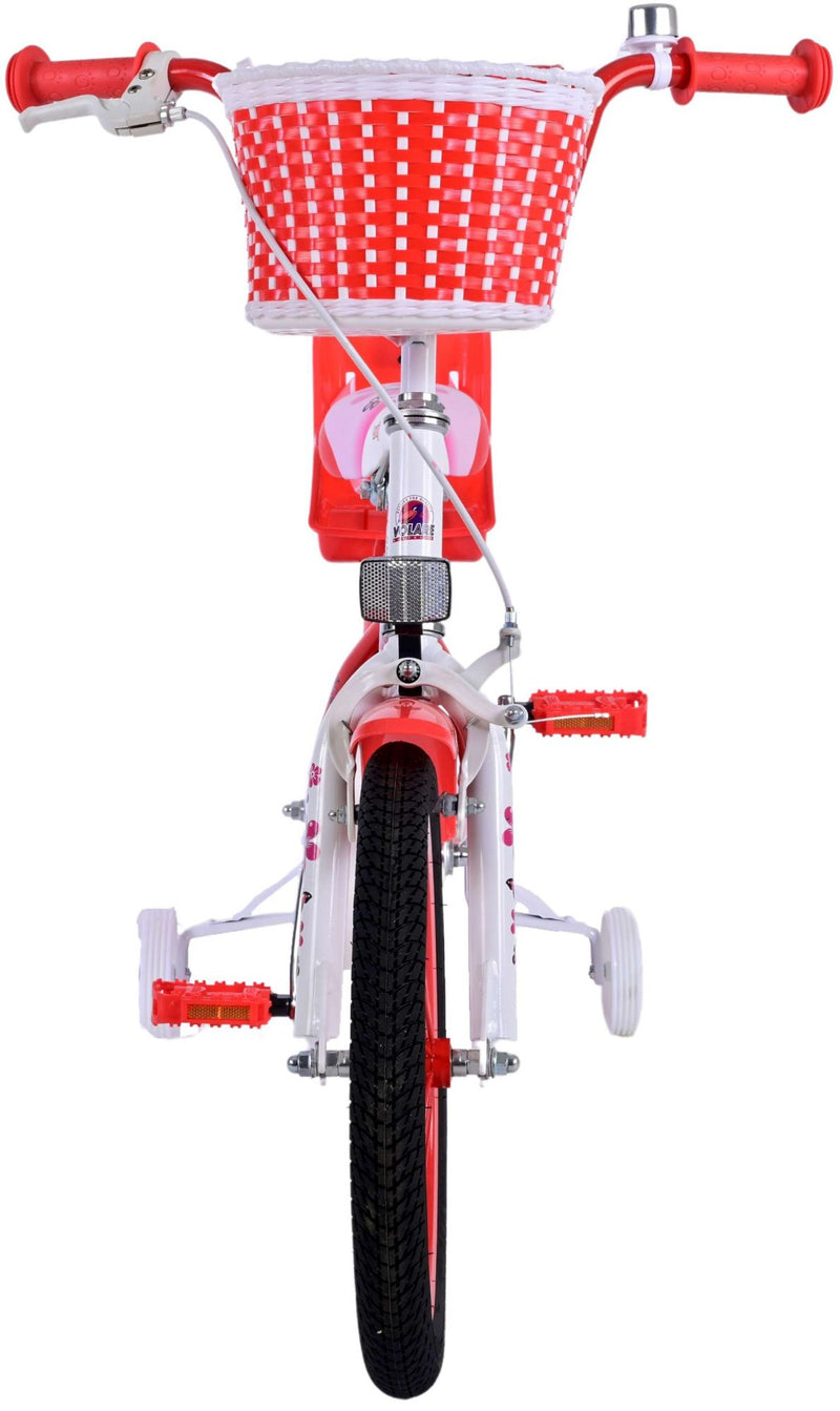 Load image into Gallery viewer, Volare Lovely Kinderfiets Meisjes 16 inch Rood Wit
