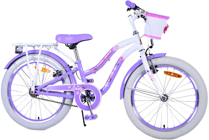 Load image into Gallery viewer, Volare lovely kinderfiets - meisjes - 20 inch - paars - twee handremmen
