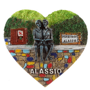 Hart alassio zee strand souvenir magneet