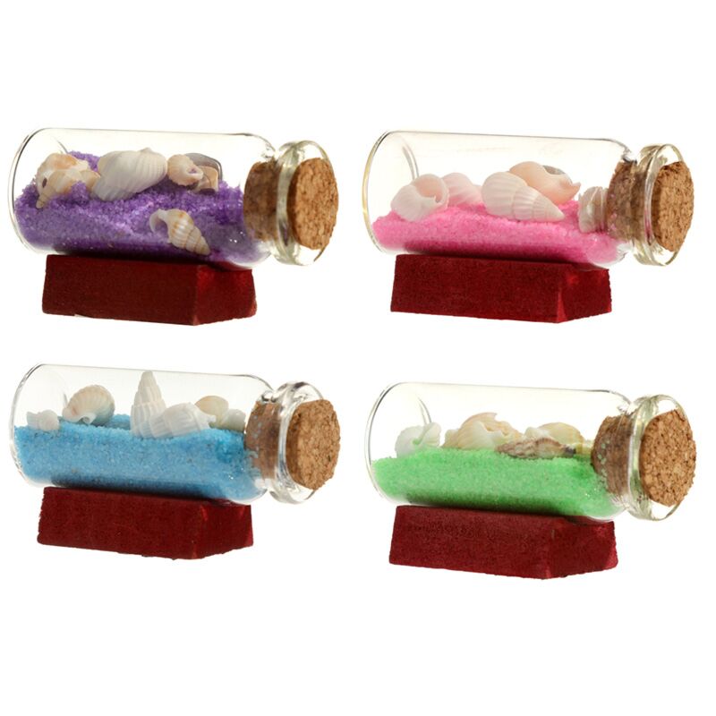 Load image into Gallery viewer, Gekleurd zand schelpen fles strand souvenir magneet
