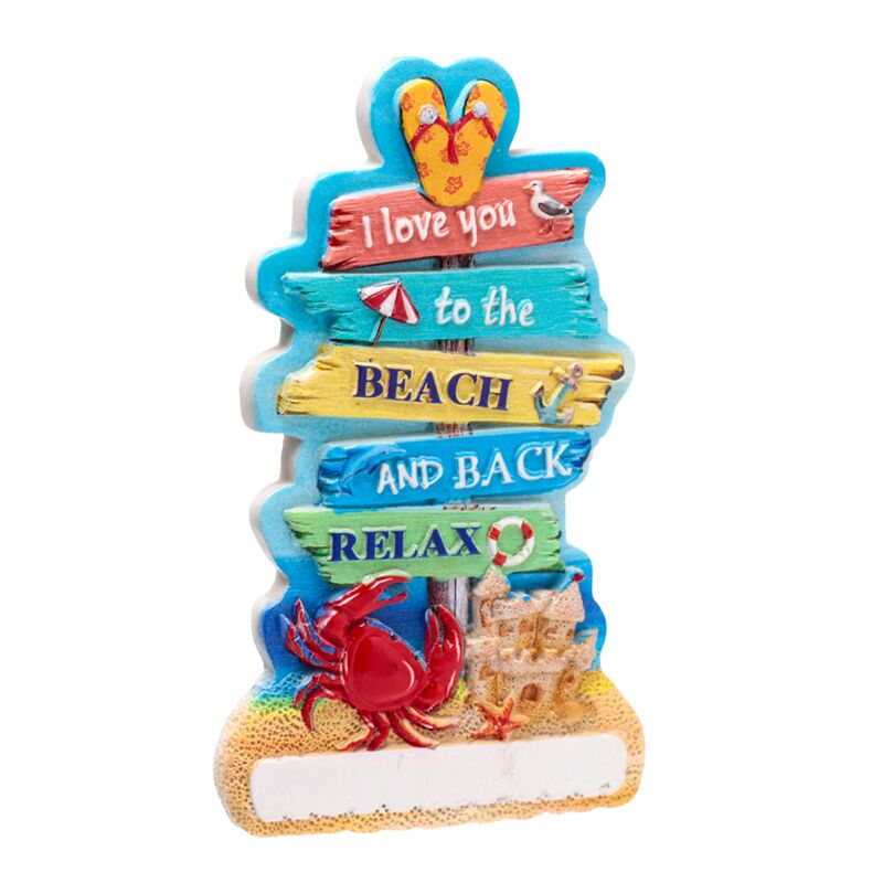 Load image into Gallery viewer, Zeezicht strandborden 3d zee strand souvenir magneet
