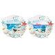Blauw strand schelpen 3d zee strand souvenir magneet