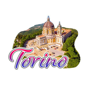Torino superga 3d zee strand souvenir magneet