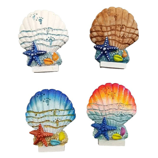 Zee strand souvenir magneet schelp zeester