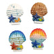 Zee strand souvenir magneet schelp zeester