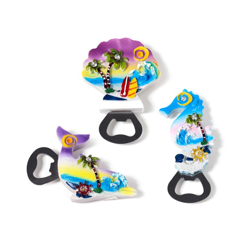 Load image into Gallery viewer, Strand souvenir magneet flesopenerr zeelleven
