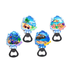 Strand souvenir magneet flesopenerr strand kade