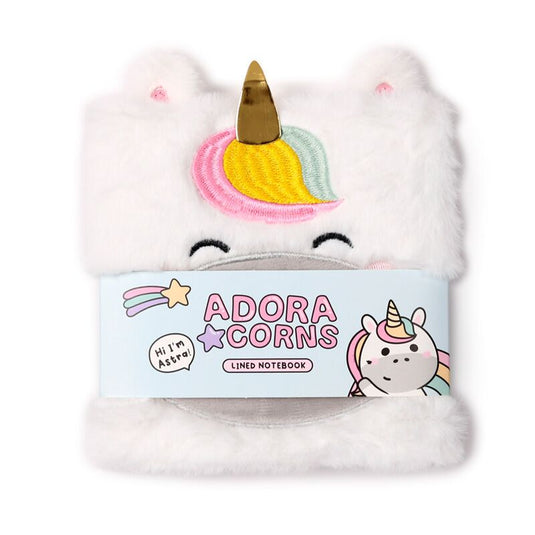 Adoracorns eenhoorn fluffig notitieboekje