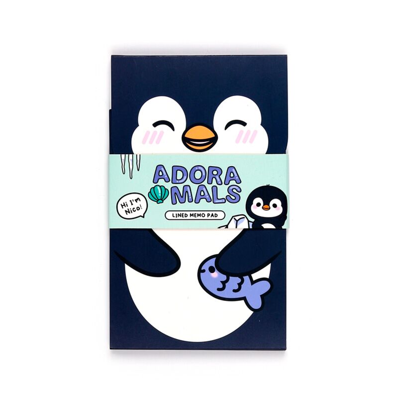 Load image into Gallery viewer, Adoramals penguin flip open memoblok
