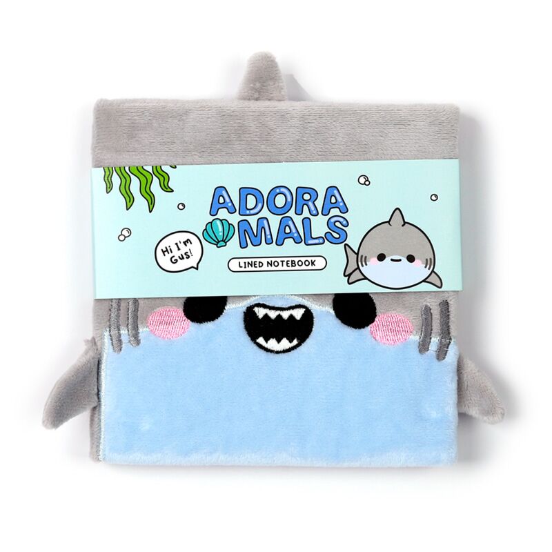 Load image into Gallery viewer, Adoramals haai fluffig notitieboekje
