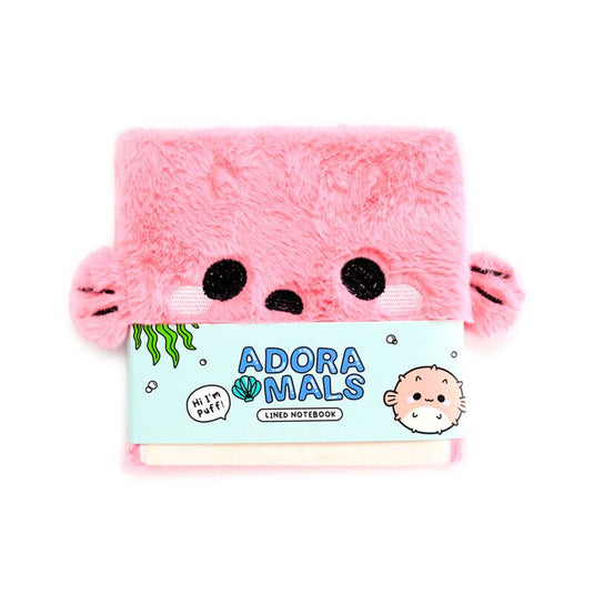 Adoramals puff de kogelvis fluffig notitieboekje