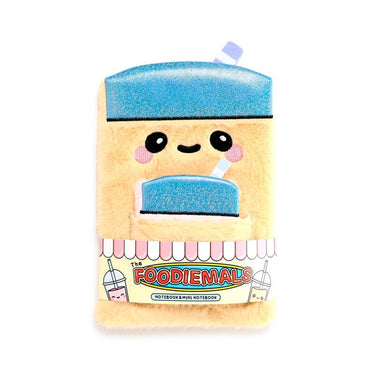 Nino foodiemals bubble tea pluche notitieboekje buidel