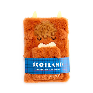 Nino highland coo koe pluche notitieboekje buidel