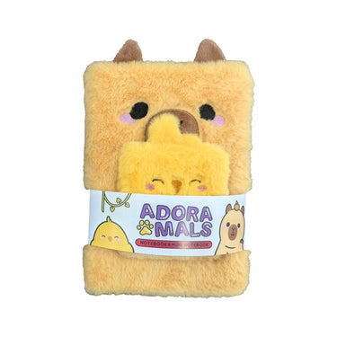 Nino capybara pluche notitieboekje buidel