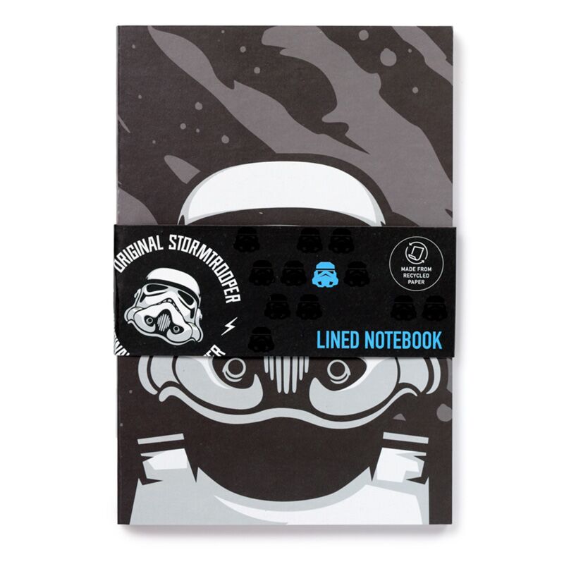 Load image into Gallery viewer, The original stormtrooper gerecycled a5 gelinieerd notitieboekje
