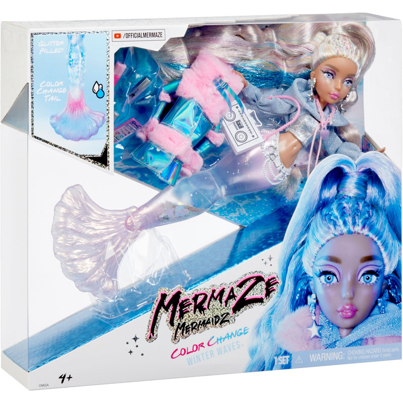 Load image into Gallery viewer, MGA Entertainment Mermaze Mermaidz Color Change Winter Waves Kishi
