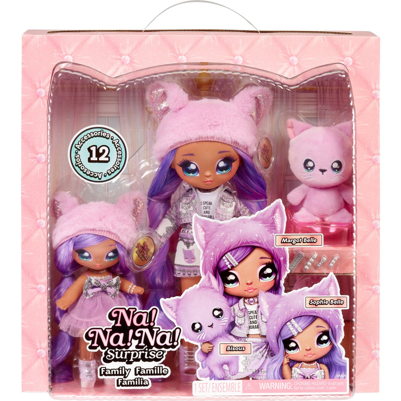 Load image into Gallery viewer, MGA Entertainment Na! Na! Na! Family Surprise Lavender Kitty Famil
