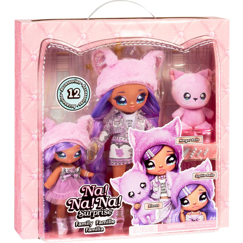 Load image into Gallery viewer, MGA Entertainment Na! Na! Na! Family Surprise Lavender Kitty Famil
