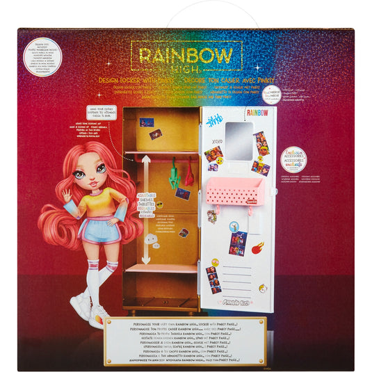 Mga entertainment rainbow high design locker en pinkly paige