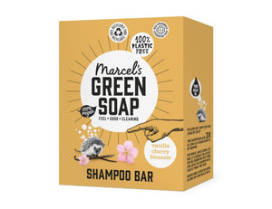 Marcel's green soap shampoo bar - vanille kersenbloesem - 90g
