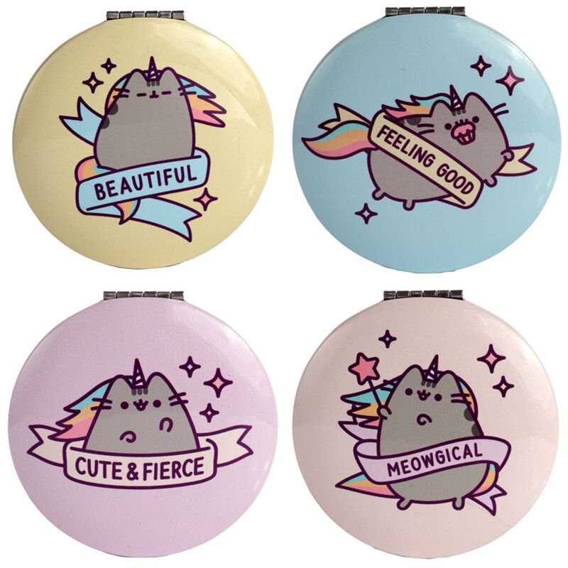 Load image into Gallery viewer, Union pusheen kat pusheenicorn make-up spiegeltje

