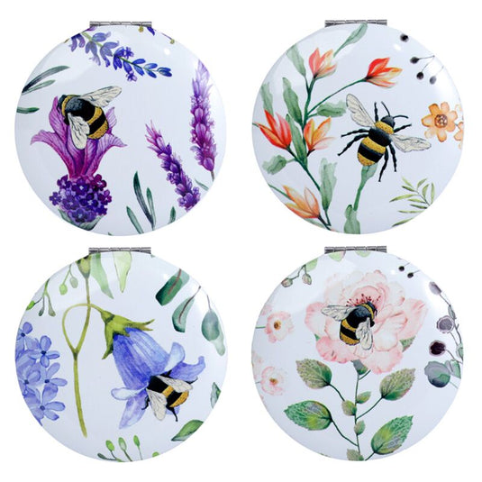 Nectar meadows bij bij compact make up spiegeltje