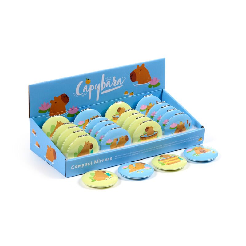 Load image into Gallery viewer, Capybara compact make up spiegeltje
