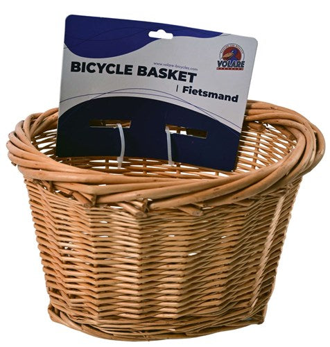 Rieten mandje met riempjes voor 12-16 inch