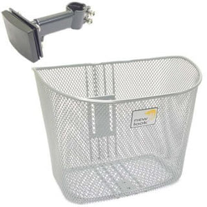 fietsmand Toscane voor 19 liter zilver