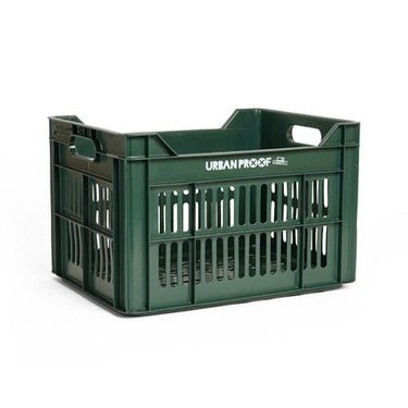 Urban proof fietskrat recycled kunststof 30l donker groen 40x30x25 cm