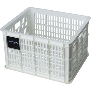 Basil fietskrat M - medium - 29.5 liter - wit