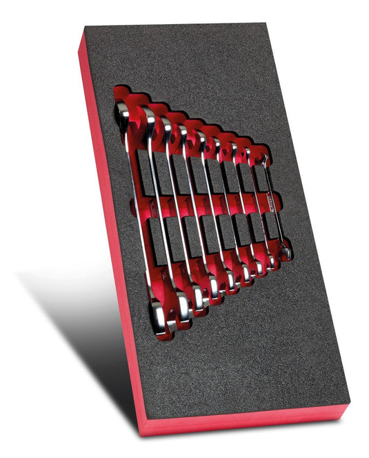 Facom module met 9 steeksleutels van 6 tot 24 mm