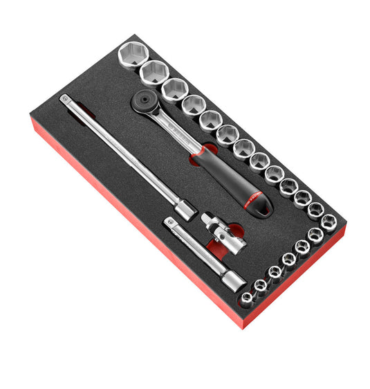 Facom module foam 1 2 doppen 6 kant en ratel - l3