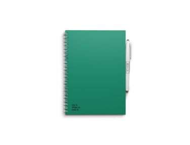 Moyu uitwisbaar notitieboek - hardcover a5 - forest green