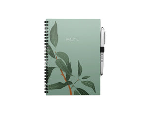 Moyu uitwisbaar notitieboek - hardcover a5 - lovely leaf