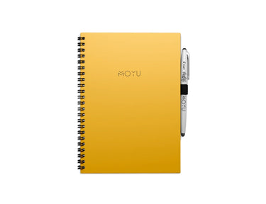 Moyu uitwisbaar notitieboek - hardcover a5 - young yellow