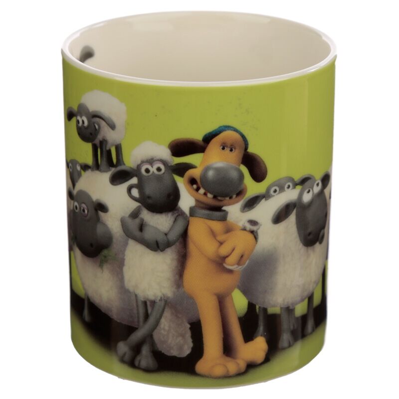 Load image into Gallery viewer, Shaun het schaap porselein mok - groen

