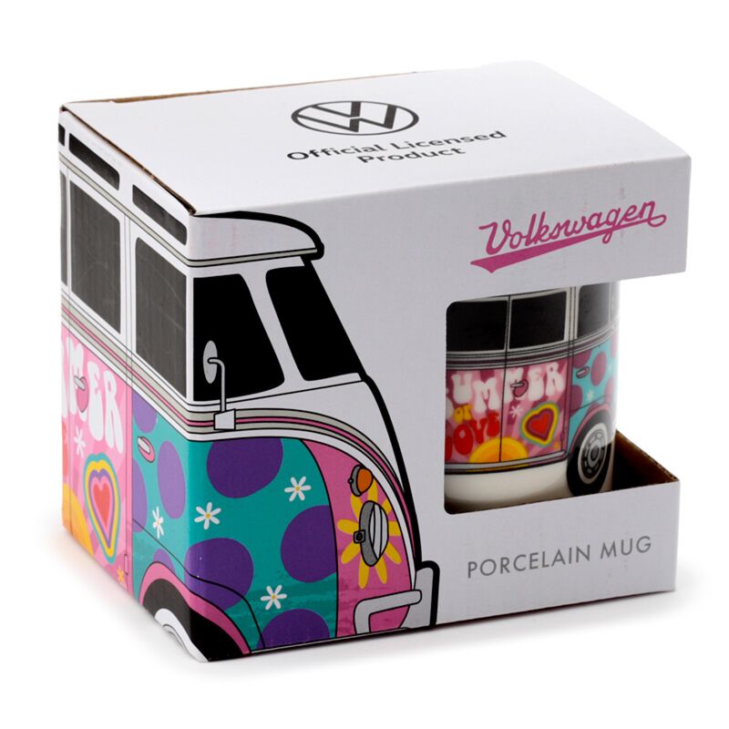Load image into Gallery viewer, Volkswagen busje vw t1 summer porselein mok
