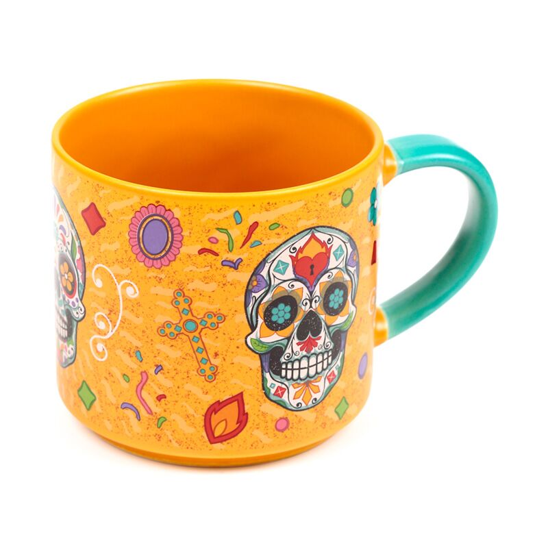 Load image into Gallery viewer, Day of the dead large porselein mok
