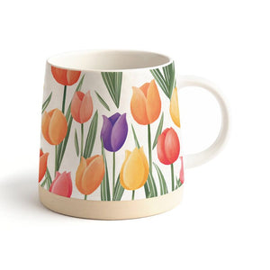 Tulpen tapse stoneware mok