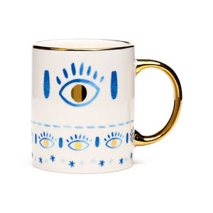 Bescherming evil eye porselein mok