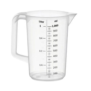 Maatbeker kunststof (1 liter)