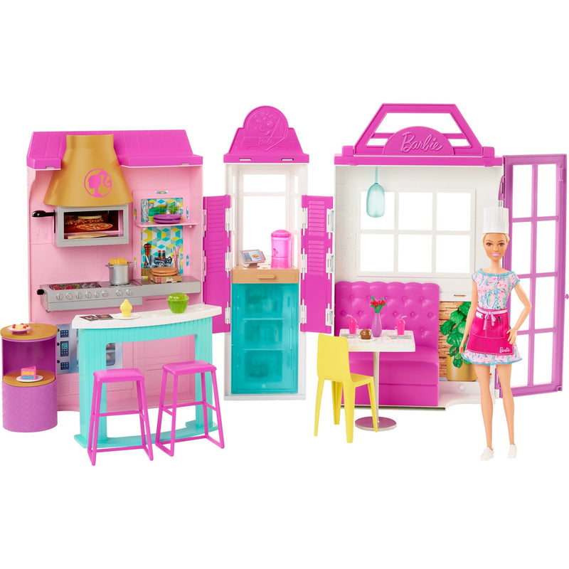 Load image into Gallery viewer, Mattel Cook ‘n Grill Restaurant pop en speelset
