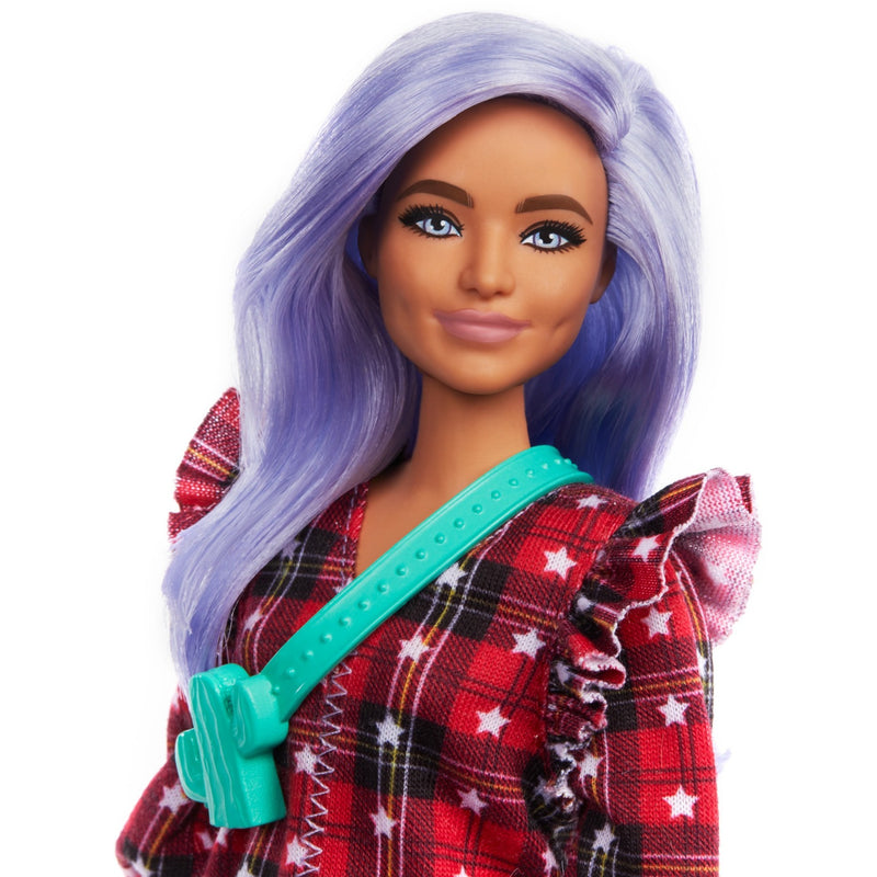 Load image into Gallery viewer, Mattel Fashionistas Doll 157 Red Plaid Dress
