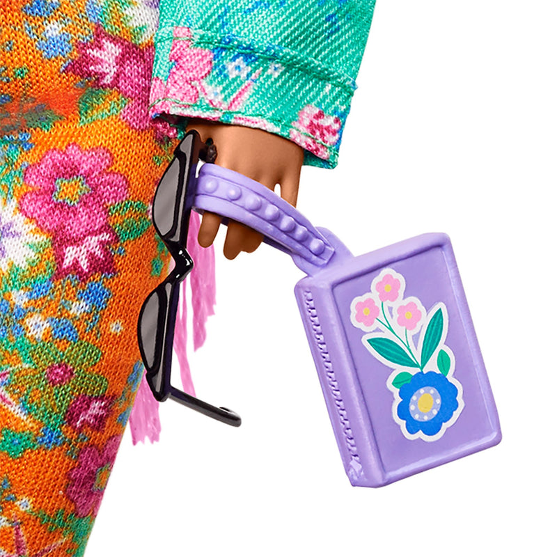 Load image into Gallery viewer, Mattel Extra Doll 10 Floral-Print Jacket with DJ Mouse
