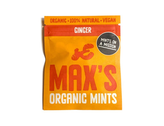 Max organic mints ginger mints - 17gr