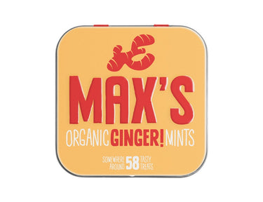 Max organic mints ginger mints - 35gr