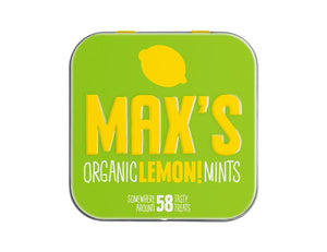 Max organic mints lemon mints - 35gr