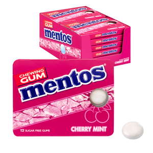 Mentos kauwgom cherry blister (12 stuks)