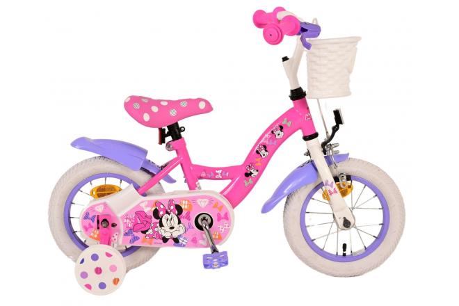 Load image into Gallery viewer, Minnie Cutest Ever! Kinderfiets - Meisjes - 12 inch - Roze
